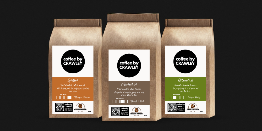 Coffee By CRAWLEY - 3 Pack 250g Each